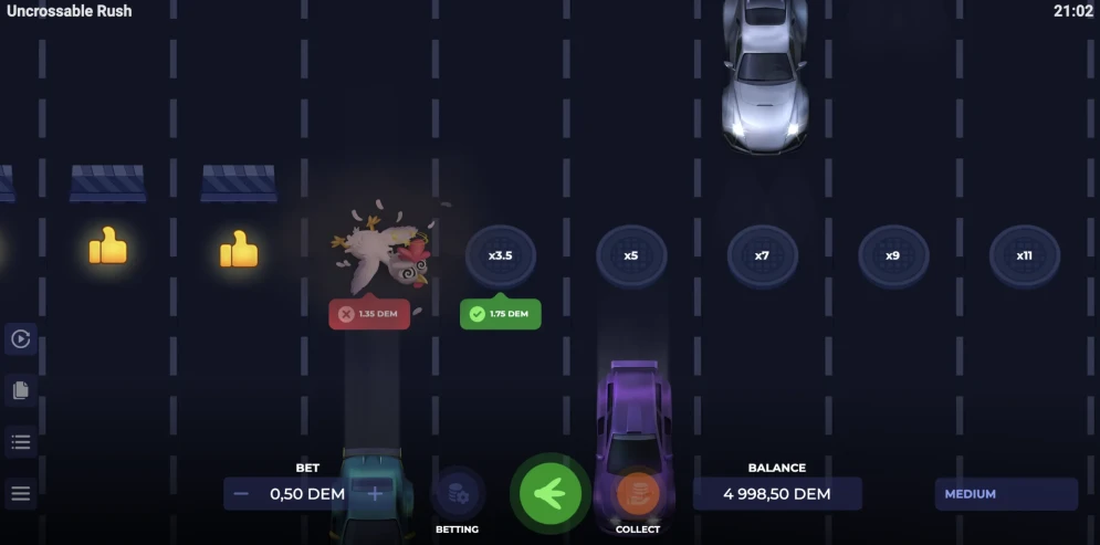 Uncrossable Rush
